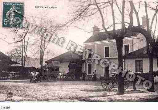 Ville de RIVES, carte postale ancienne