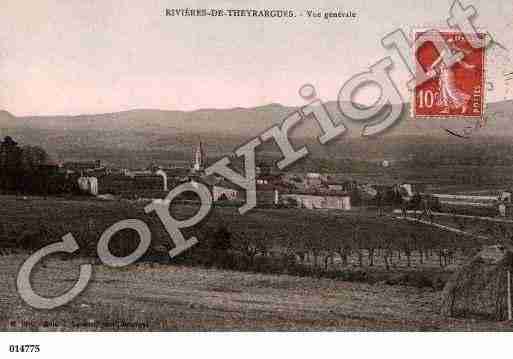 Ville de RIVIERES, carte postale ancienne