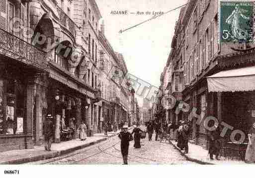 Ville de ROANNE, carte postale ancienne