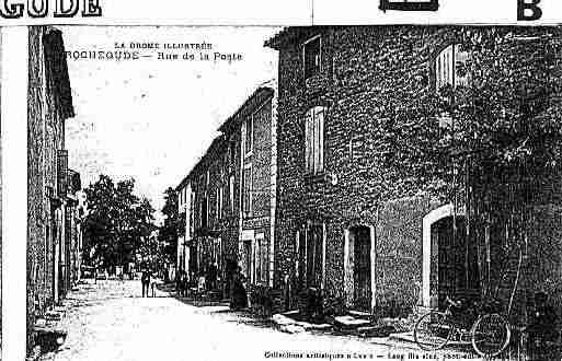 Ville de ROCHEGUDE, carte postale ancienne