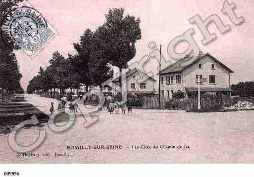 Ville de ROMILLYSURSEINE, carte postale ancienne