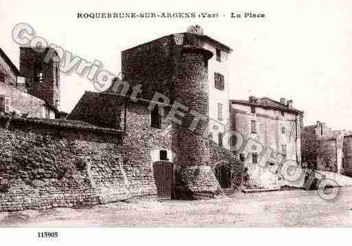 Ville de ROQUEBRUNE, carte postale ancienne