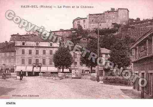 Ville de SAINBEL, carte postale ancienne