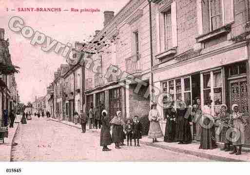 Ville de SAINTBRANCHS, carte postale ancienne