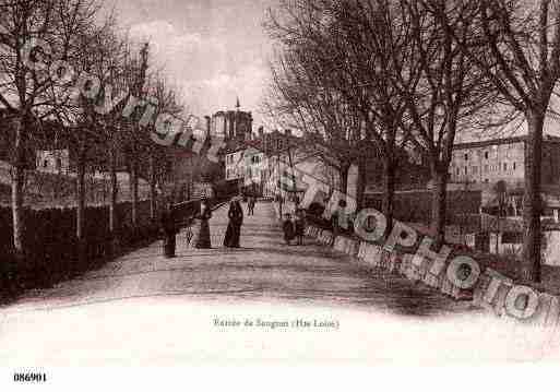 Ville de SAUGUES, carte postale ancienne