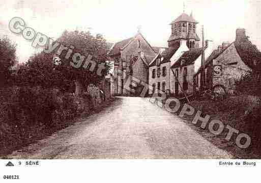 Ville de SENE, carte postale ancienne