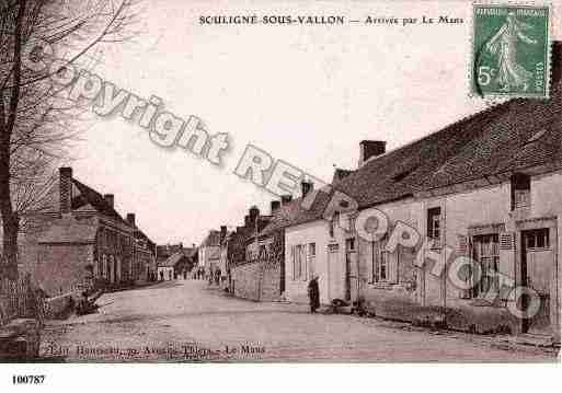 Ville de SOULIGNESOUSBALLON, carte postale ancienne