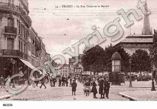 Ville de TROYES, carte postale ancienne