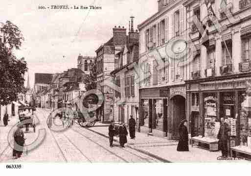 Ville de TROYES, carte postale ancienne