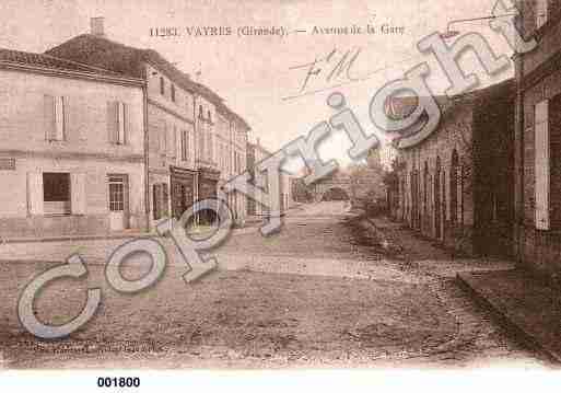 Ville de VAYRES, carte postale ancienne