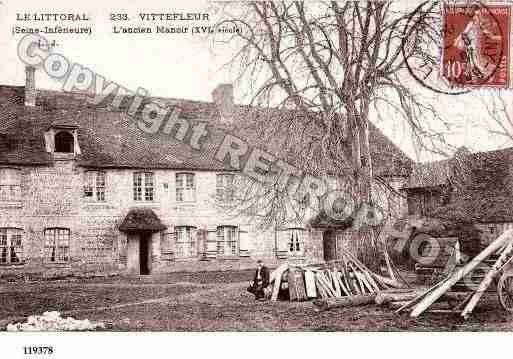 Ville de VITTEFLEUR, carte postale ancienne