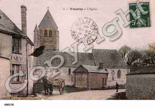 Ville de YMERAY, carte postale ancienne