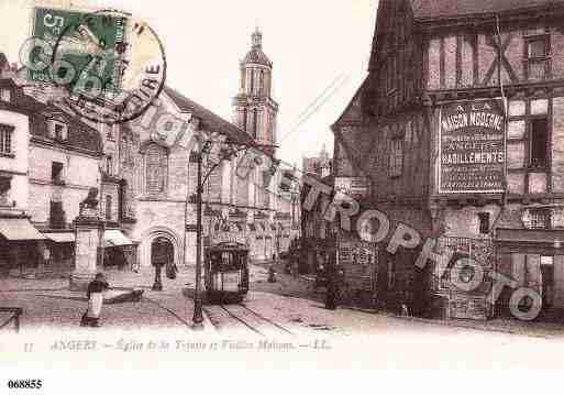 Ville de ANGERS, carte postale ancienne