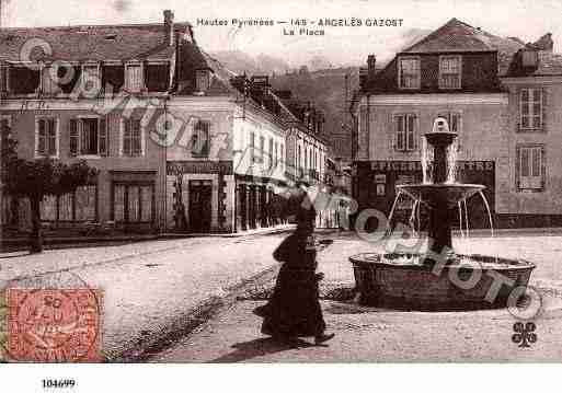 Ville de ARGELESGAZOST, carte postale ancienne