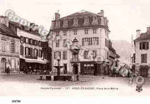 Ville de ARGELESGAZOST, carte postale ancienne