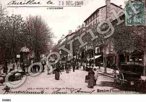 Ville de AURILLAC, carte postale ancienne