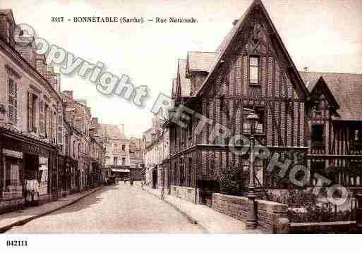 Ville de BONNETABLE, carte postale ancienne