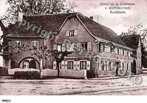 Ville de BOOFZHEIM, carte postale ancienne