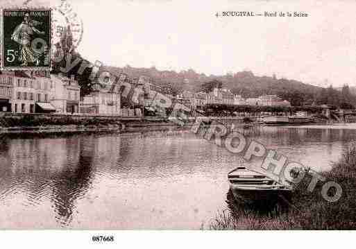 Ville de BOUGIVAL, carte postale ancienne