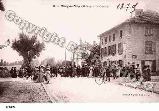 Ville de BOURGDETHIZY, carte postale ancienne