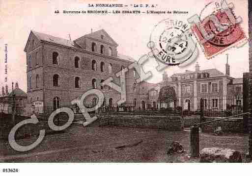 Ville de BRIONNE, carte postale ancienne