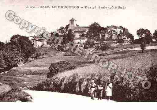 Ville de BRUGERON(LE), carte postale ancienne