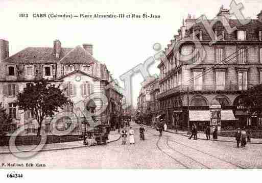 Ville de CAEN, carte postale ancienne