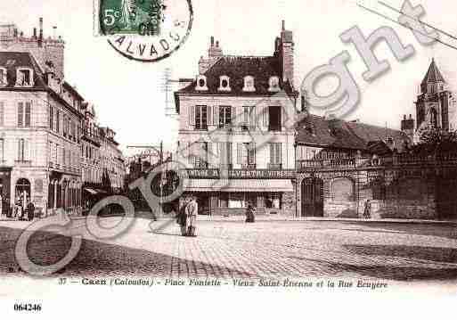 Ville de CAEN, carte postale ancienne