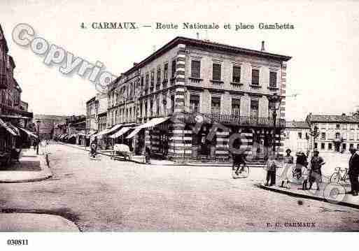 Ville de CARMAUX, carte postale ancienne