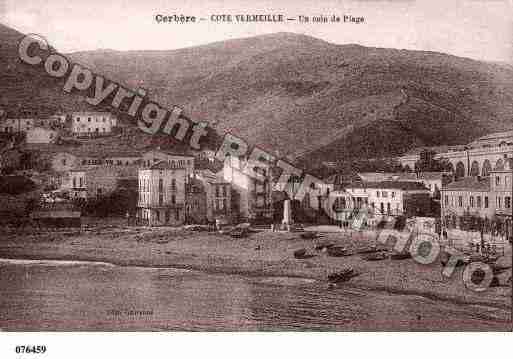 Ville de CERBERE, carte postale ancienne