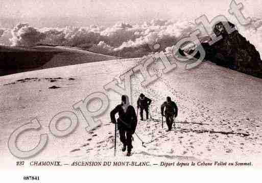 Ville de CHAMONIXMONTBLANC, carte postale ancienne