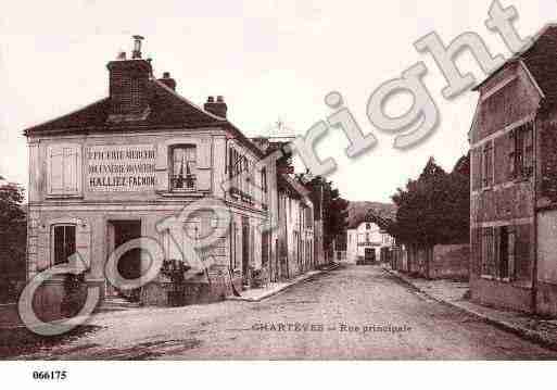 Ville de CHARTEVES, carte postale ancienne