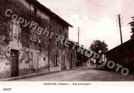 Ville de CHATAIN, carte postale ancienne