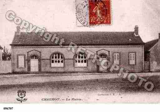 Ville de CHAUMOT, carte postale ancienne