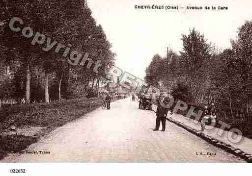 Ville de CHEVRIERES, carte postale ancienne