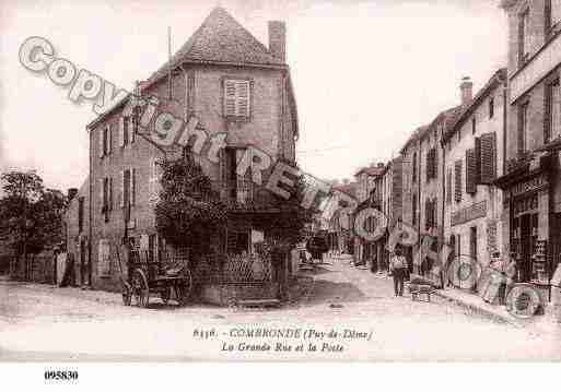 Ville de COMBRONDE, carte postale ancienne