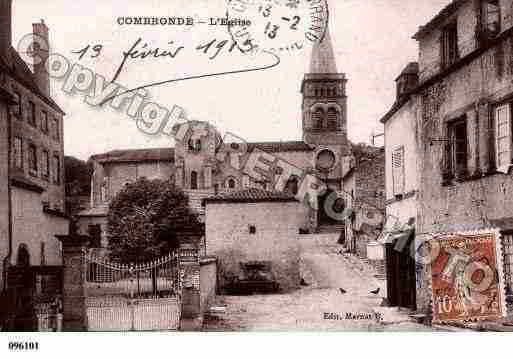 Ville de COMBRONDE, carte postale ancienne