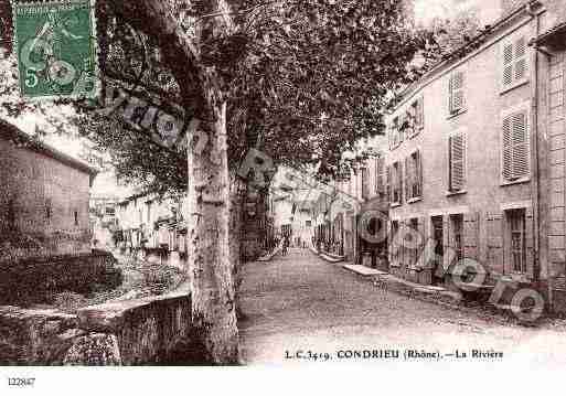 Ville de CONDRIEU, carte postale ancienne