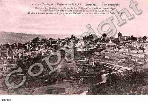 Ville de DOMME, carte postale ancienne