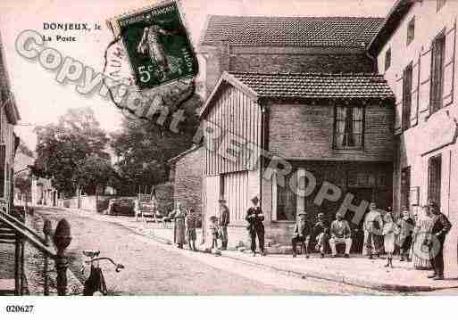 Ville de DONJEUX, carte postale ancienne