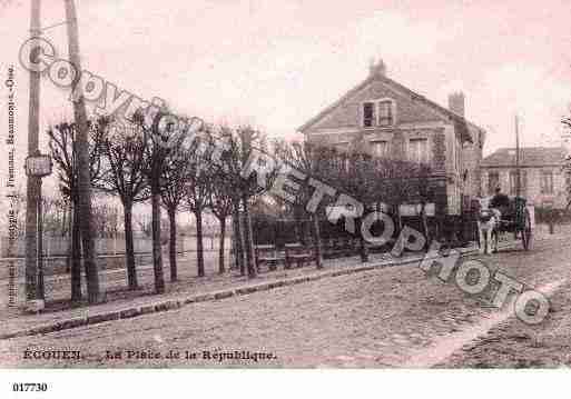 Ville de ECOUEN, carte postale ancienne