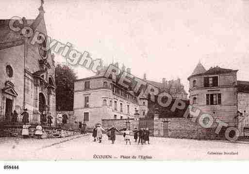 Ville de ECOUEN, carte postale ancienne