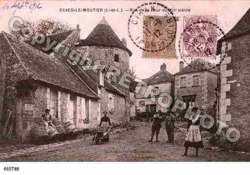 Ville de ESVESLEMOUTIER, carte postale ancienne