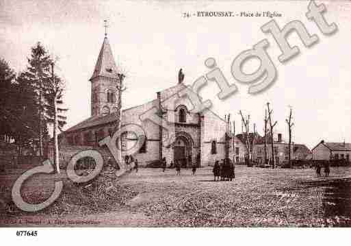 Ville de ETROUSSAT, carte postale ancienne