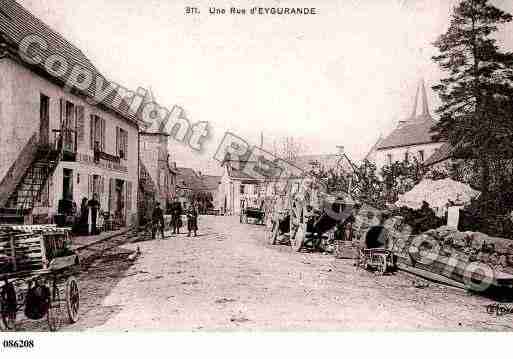 Ville de EYGURANDE, carte postale ancienne