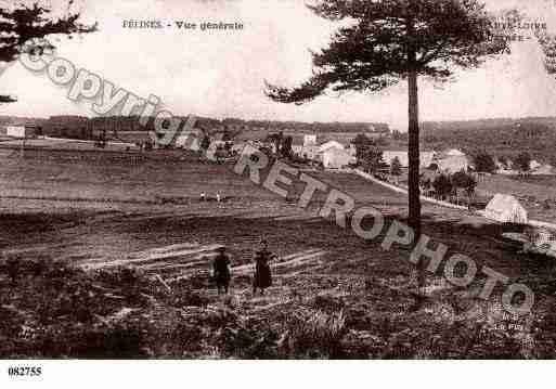 Ville de FELINES, carte postale ancienne