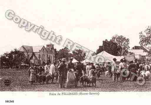 Ville de FILLINGES, carte postale ancienne