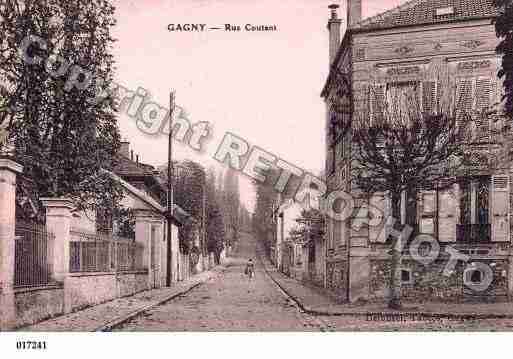 Ville de GAGNY, carte postale ancienne