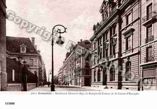 Ville de GRENOBLE, carte postale ancienne