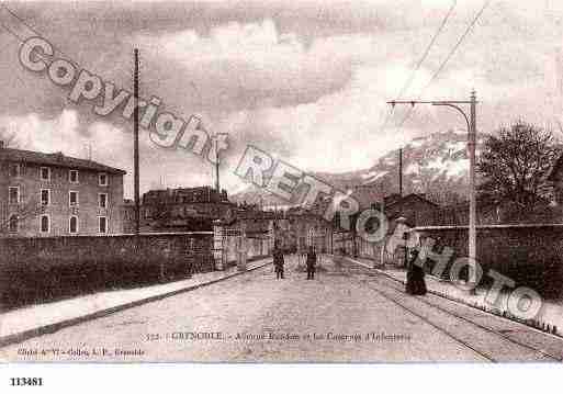 Ville de GRENOBLE, carte postale ancienne